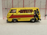Yellow Hawkeye Marvel Van '66 Dodge A100 J05 2009 Hot Wheels Diecast Car