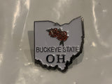 Buckeye State Ohio Lapel Hat Pin EG