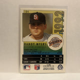 #104 Randy Myers San Diego Padres 1992 Premier O-Pee-Chee Baseball Card IZ