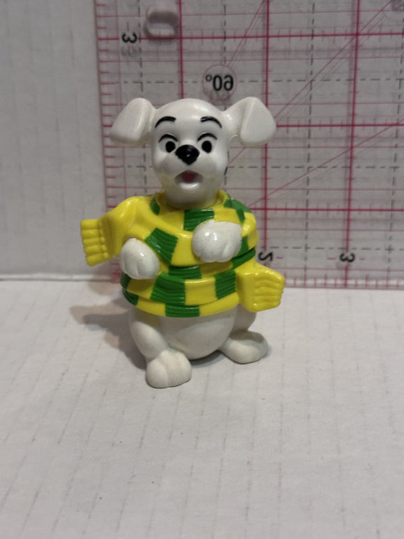 Puppy Wearing a Yellow Green Scarf 101 Dalmation Disney Mcdonalds Toy Character