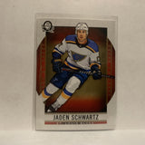 #85 Jaden Schartz St Louis Blues2018-19 OPC Coast to Coast Hockey Card KA