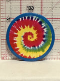 Tie Die Spiral Button Pinback