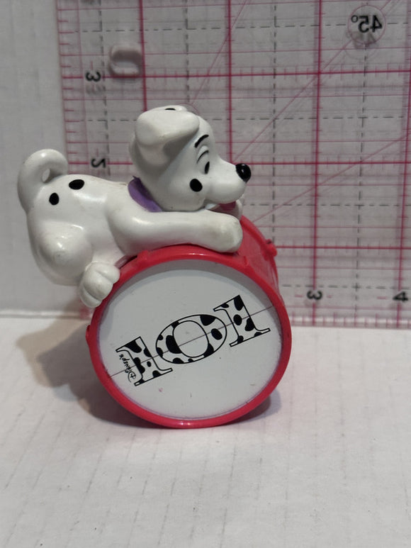 Puppy Playing on a Drum 101 Dalmation Disney Mcdonalds Toy Character