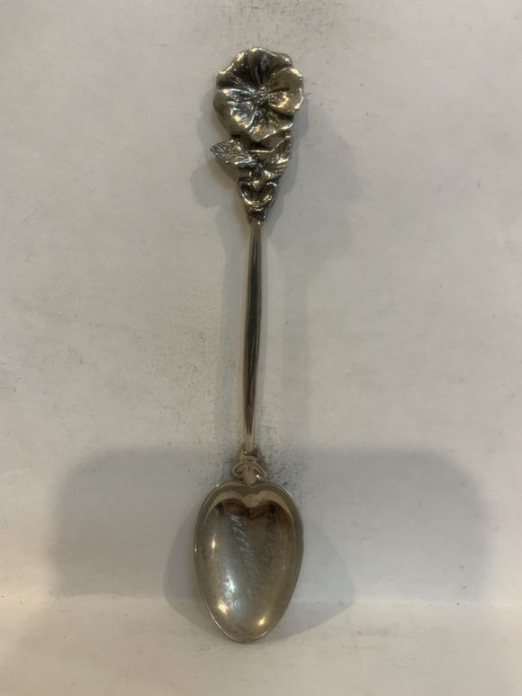 David Thompsn Resort Alberta Wild Rose Souvenir Spoon