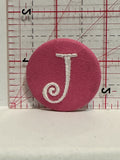 Letter J Button Pinback