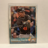 #150 Giancarlo Stanton Miami Marlins 2015 Topps Series 1 Baseball Card I1