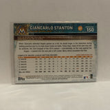 #150 Giancarlo Stanton Miami Marlins 2015 Topps Series 1 Baseball Card I1
