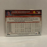 #80 Adam Wainwright St Louis Cardinals 2015 Topps Series 1 Baseball Card I1