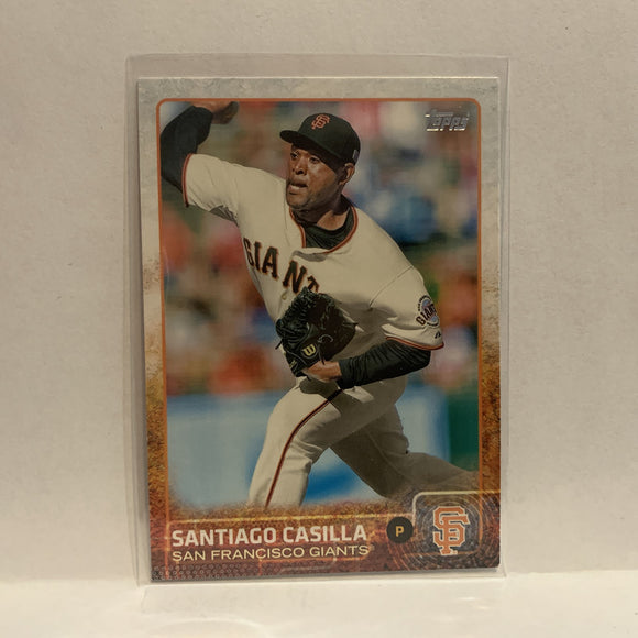 #156 Santiago Casilla San Francisco Giants 2015 Topps Series 1 Baseball Card I1