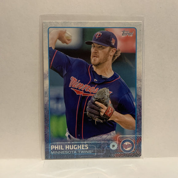 #322 Phil Hughes Minnesota Twins 2015 Topps Series 1 Baseball Card I1