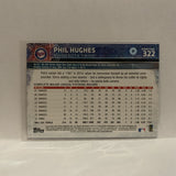 #322 Phil Hughes Minnesota Twins 2015 Topps Series 1 Baseball Card I1