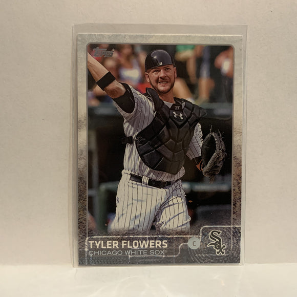 #22 Tyler Flowers Chicago White Sox 2015 Topps Series 1 Baseball Card I1