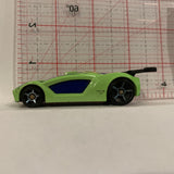 Green Mcdonalds Stock Racer ©2009 Hot Wheels Diecast Car EH