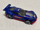 Blue Summit Corvette C7R L04 2014 Hot Wheels Diecast Car