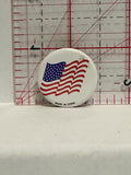 USA American Flag Button Pinback