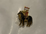 RCMP Mountie on a Horse Lapel Hat Pin EH