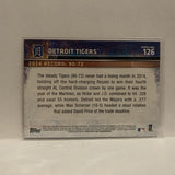 #126 Team Card Detroit Tigers 2015 Topps Series 1 Baseball Card I1