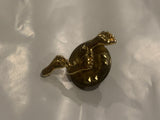 Golden Foot Prints Lapel Hat Pin BT