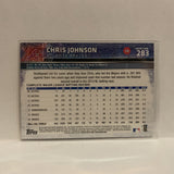 #283 Chris Johnson Atlanta Braves 2015 Topps Series 1 Baseball Card I1