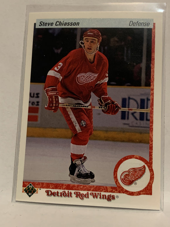 #96 Steve Chiasson Detroit Red Wings 1990-91 Upper Deck Hockey Card  NHL