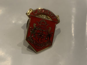 Calgary City Coat of Arms Alberta Lapel Hat Pin EH