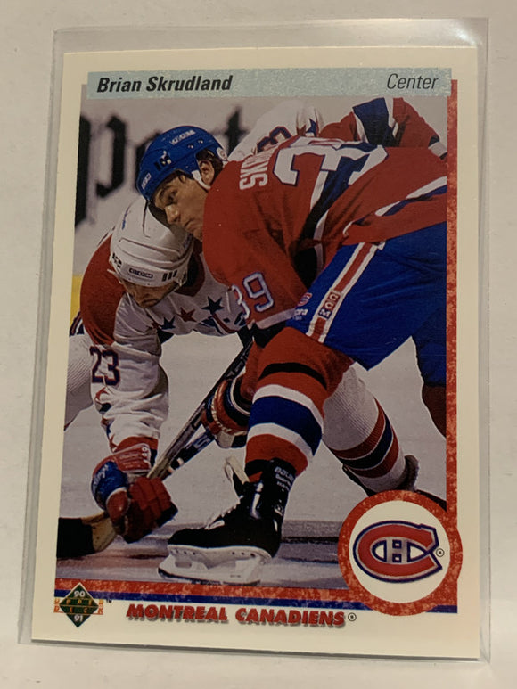 #93 Brian Skrudland Montreal Canadiens 1990-91 Upper Deck Hockey Card  NHL