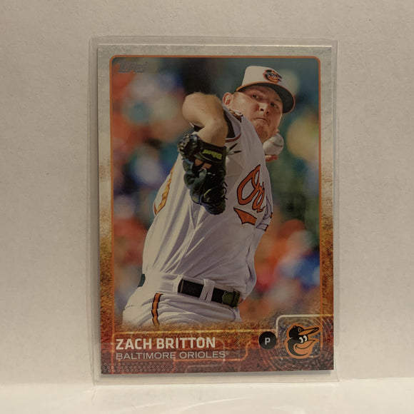 #190 Zach Britton Baltimore Orioles 2015 Topps Series 1 Baseball Card I1