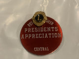 Lions Club Red Deer Presidents Appreciation Central Lapel Hat Pin BU