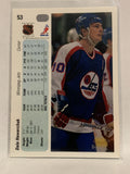 #53 Dale Hawerchuk Winnipeg Jets 1990-91 Upper Deck Hockey Card  NHL