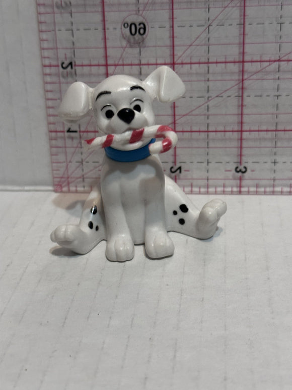 Puppy Playing with a Red Candy Cane 101 Dalmation Disney Mcdonalds Toy Character