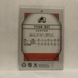 #81 Tyson Jost Colorado Avalanche2018-19 OPC Coast to Coast Hockey Card KC