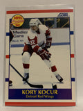 #384 Kory Kocur Rookie Detroit Red Wings 1990-91 Score Hockey Card  NHL