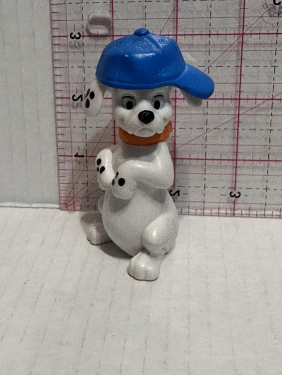Puppy Wearing a Blue Baseball Cap Hat 101 Dalmation Disney Mcdonalds Toy Character