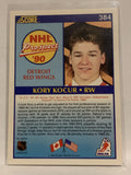#384 Kory Kocur Rookie Detroit Red Wings 1990-91 Score Hockey Card  NHL