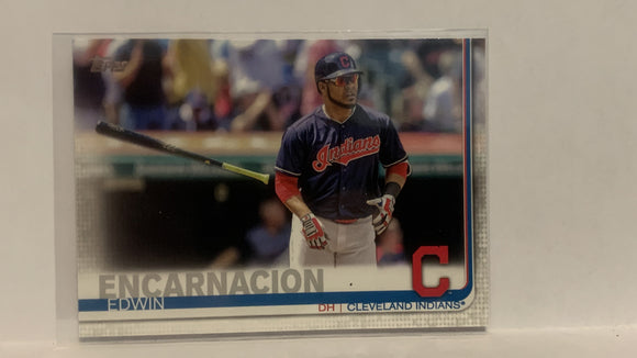#42 Edwin Encarnacion Cleveland Indians 2019 Topps Series 1 Baseball Card