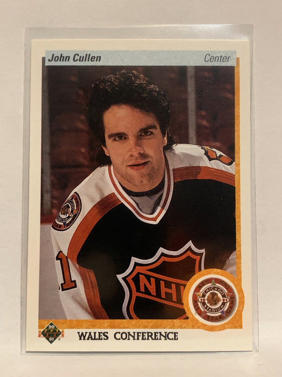 #492 John Cullen Wales Conference 1990-91 Upper Deck Hockey Card  NHL