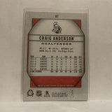 #87 Craig Anderson Ottawa Senators2018-19 OPC Coast to Coast Hockey Card KC