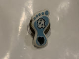 Blue Island Foot Print Lapel Hat Pin EH
