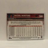 #280 Miguel Montero Arizona Diamondbacks 2015 Topps Series 1 Baseball Card I2