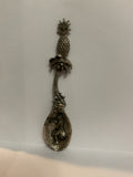 Hawaii Hula Dancer Palm Tree Pineapple Souvenir Spoon