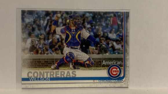 #119 Willson Contreras Chicago Cubs 2019 Topps Series 1 Baseball Card