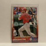 #321 Josh Hamilton Los Angeles Angels 2015 Topps Series 1 Baseball Card I2