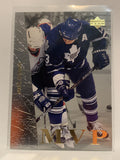 #UD44 Mats Sundin Rookie Toronto Maple Leafs 1996-97 Collectors Choice MVP Hockey Card  NHL