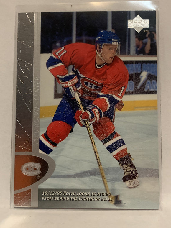 #82 Saku Koivu Montreal Canadiens 1996-97 Upper Deck Hockey Card  NHL