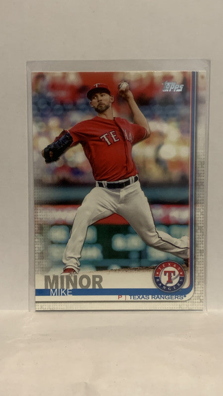 #278 Mike Minor Texas Rangers 2019 Topps Series 1 Baseball Card