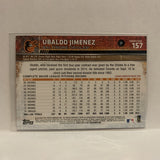 #157 Ubaldo Jimenez Baltimore Orioles 2015 Topps Series 1 Baseball Card I2