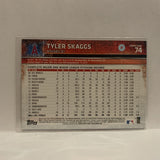 #74 Tyler Skaggs Los Angeles Angeles 2015 Topps Series 1 Baseball Card I2