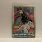 #53 Nathan Eovaldi Miami Marlins 2015 Topps Series 1 Baseball Card I2