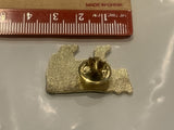 Black & White Dairy Cow Holstein Lapel Hat Pin EI