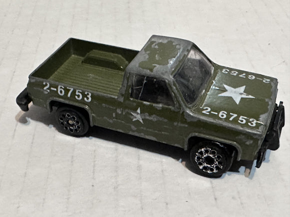 Green Army Truck 2-6753 Unbranded Diecast Car